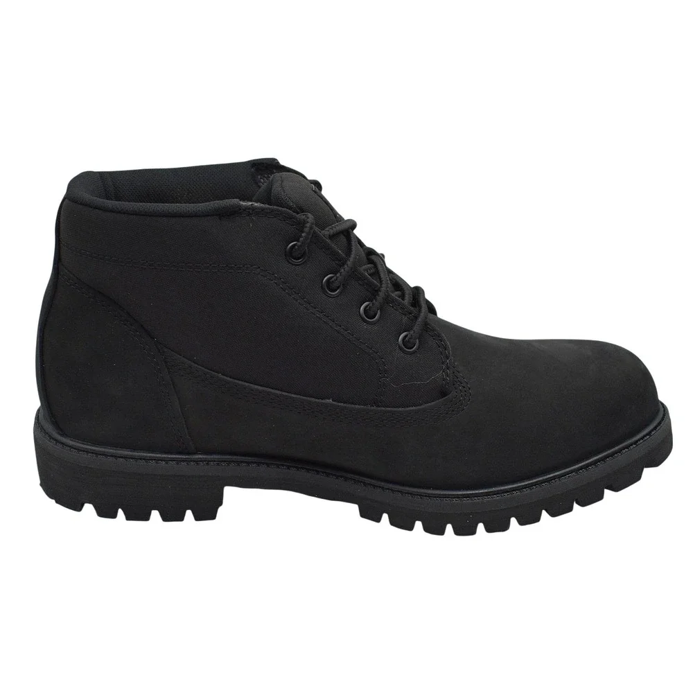 Timberland Heritage Mid Lace Chukka Boot Men's‎ 9 Black Nubuck TB0A431HW05 NEW